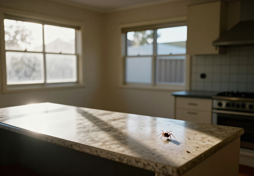 Termite damage in a wooden structure in Alfords Point before treatment
